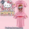 Kansas City Chiefs Hello Kitty Pink Baseball Jersey Outfit 1