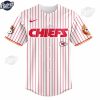 Kansas City Chiefs X Hello Kitty Baseball Jersey Outfit 2