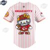 Kansas City Chiefs X Hello Kitty Baseball Jersey Outfit 3