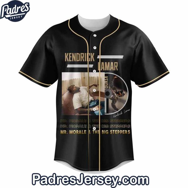 Kendrick Lamar Black Baseball Jersey Outfit 2