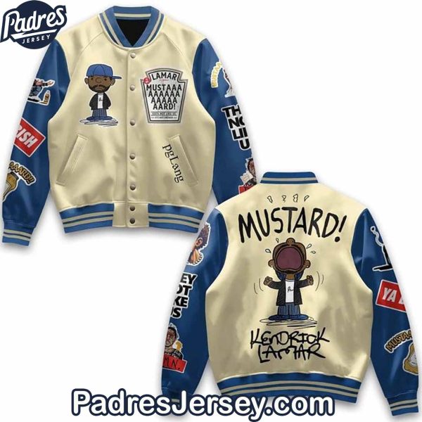 Kendrick Lamar Mustard Baseball Jacket Outfit 1