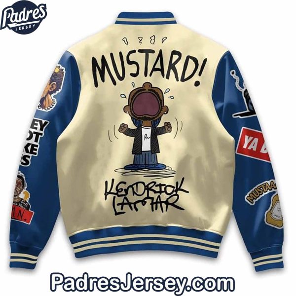 Kendrick Lamar Mustard Baseball Jacket Outfit 3