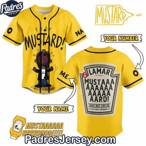 Kendrick Lamar Mustard Baseball Jersey Outfit Custom Name 1