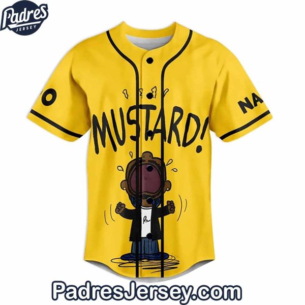 Kendrick Lamar Mustard Baseball Jersey Outfit Custom Name 2