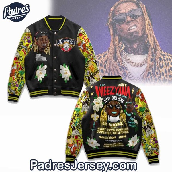 Lil Wayne Weezyana Baseball Jacket Outfit