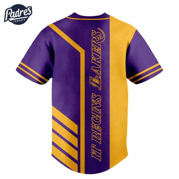 Los Angeles Lakers Baseball Jersey Outfit 2