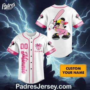 Minnie Mouse Baseball Jersey Outfit Custom Name 1