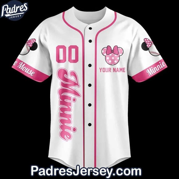 Minnie Mouse Baseball Jersey Outfit Custom Name 2