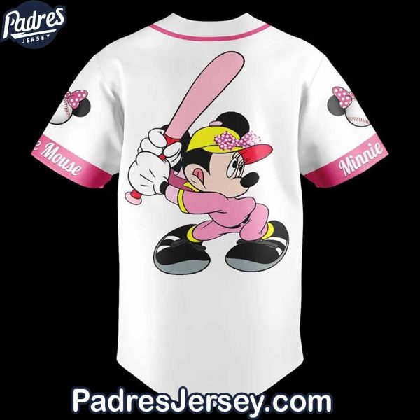 Minnie Mouse Baseball Jersey Outfit Custom Name 3