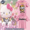 Pittsburgh Steelers Hello Kitty Pink Baseball Jersey Outfit 1