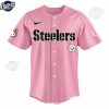 Pittsburgh Steelers Hello Kitty Pink Baseball Jersey Outfit 2