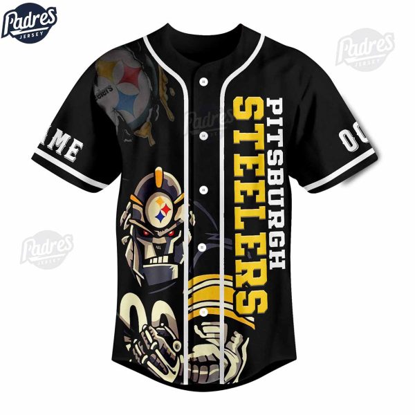 Pittsburgh Steelers Here We Go Baseball Jersey Outfit Custom Name 2