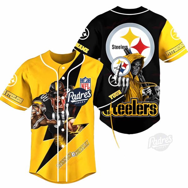 Pittsburgh Steelers Jersey Outift NFL Baseball Jersey 2