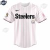 Pittsburgh Steelers X Hello Kitty Baseball Jersey Outfit 2