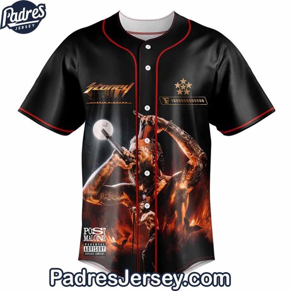 Post Malone Live Nation Baseball Jersey Outfit The Big Ass Stadium Tour 3