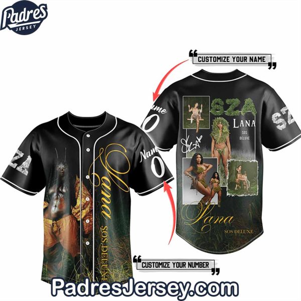 SZA Release SOS Deluxe Custom Baseball Jersey Outfit 1