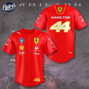 Scuderia Ferrari x Lewis Hamilton Baseball Jersey Outfit 1