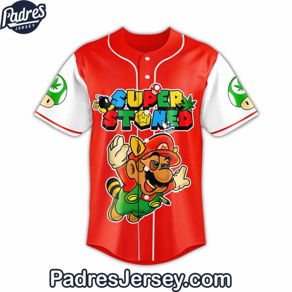 Super Mario Stoned Baseball Jersey Outfit 3