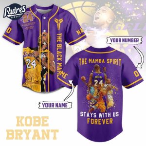 The Black Mamba Kobe Kobe Bryant Baseball Jersey Outfit 1