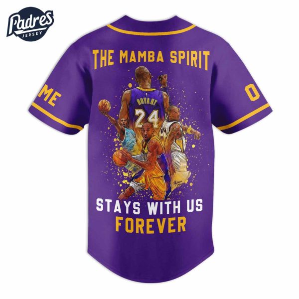 The Black Mamba Kobe Kobe Bryant Baseball Jersey Outfit 3