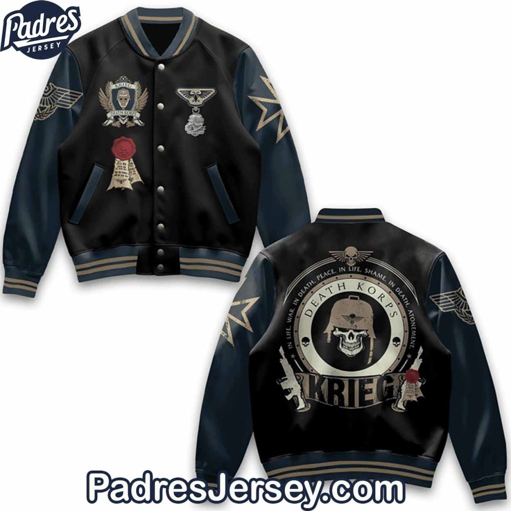 Warhammer Death Korps Krieg 2025 Baseball Jacket Padres Jersey Oasis