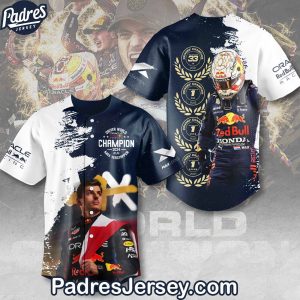 World Champion Max Verstappen Baseball Jersey Outfit 1