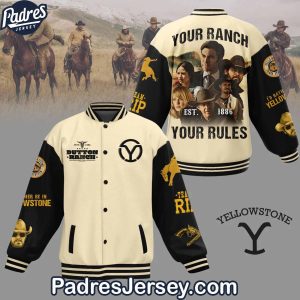 Yellowstone Dutton Ranch Baseball Jacket Outfit 1