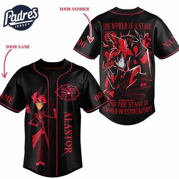 Hazbin Hotel Alastor Custom Baseball Jersey 1