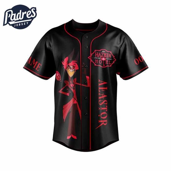 Hazbin Hotel Alastor Custom Baseball Jersey 3