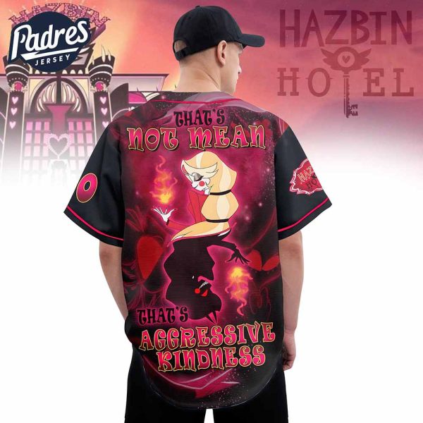 Hazbin Hotel Thats Not Mean That Aggressive Kindness Custom Baseball Jersey 3