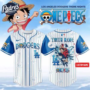 LA Dodgers MLB x One Piece Personalized Baseball Jersey 2025 1