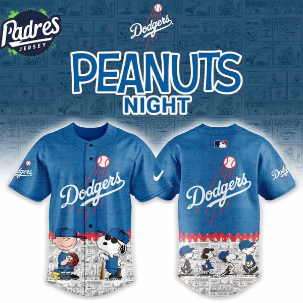 Los Angeles Dodgers 75th Anniversary Of Peanuts Baseball Jersey 2025