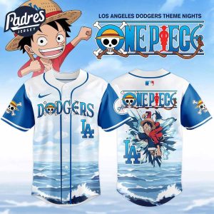 Los Angeles Dodgers MLB x One Piece Night Game Custom Name Limited Edition Jersey 1