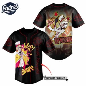 Lucifer Morningstar Hazbin Hotel Custom Baseball Jersey Style 1