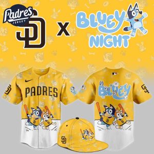 San Diego Padres x Bluey Night Baseball Jersey 1