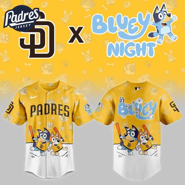 San Diego Padres x Bluey Night Baseball Jersey 2