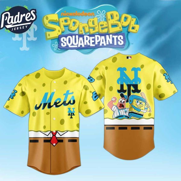 Spongebob X New York Mets Baseball Jersey 2025