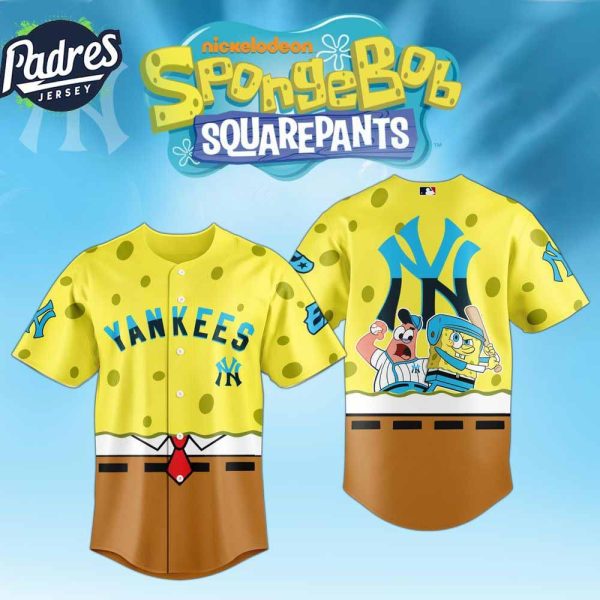 Spongebob X New York Yankees MLB Baseball Jersey 2025