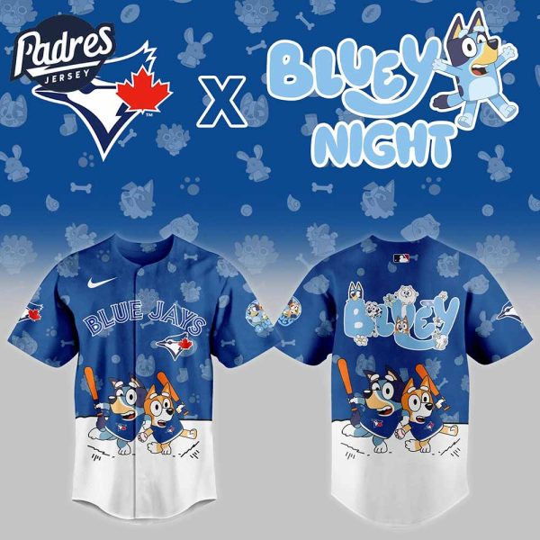 Toronto Blue Jays x Bluey Night Baseball Jersey 2