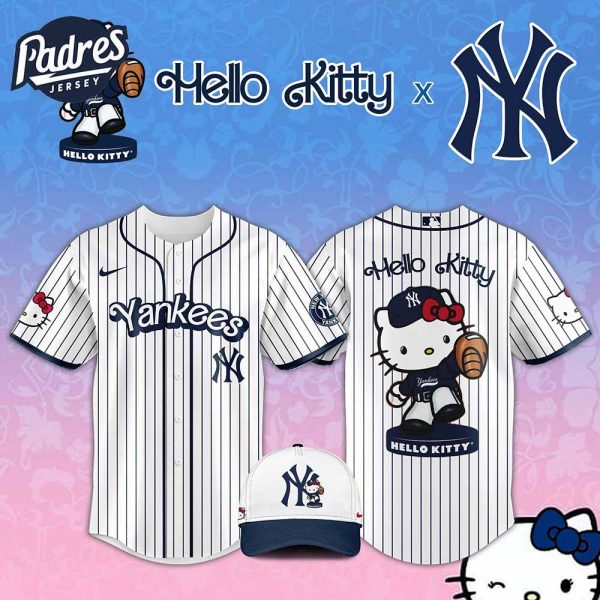 Hello Kitty x New York Yankees MLB Baseball Jersey Outfit 1