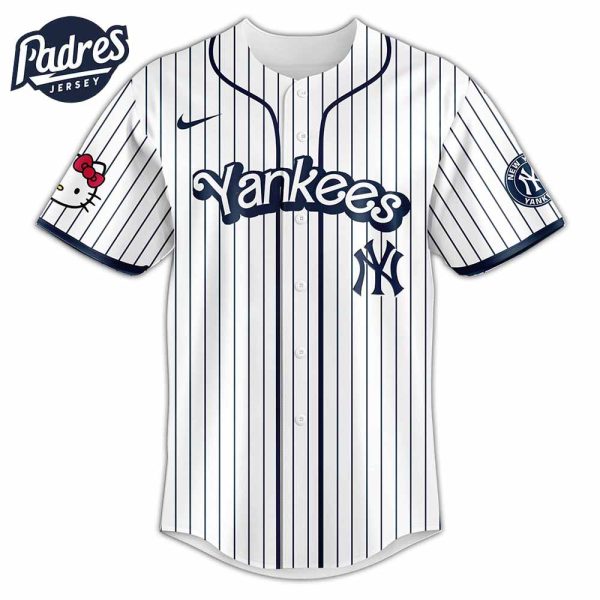 Hello Kitty x New York Yankees MLB Baseball Jersey Outfit 3