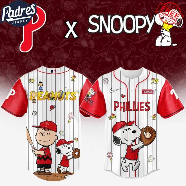 Philadelphia Phillies x Peanuts Night 2025 Limited Edition Baseball Jersey