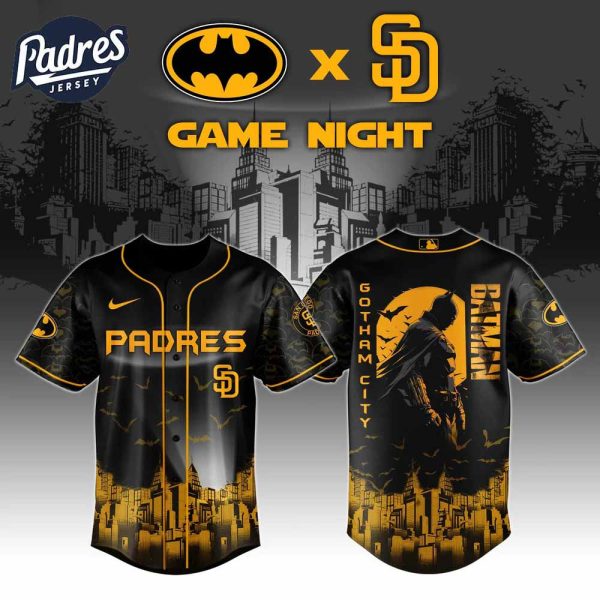 San Diego Padres x DC Batman Game Night Baseball Jersey