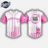 2025 Blue Jays x Breast Cancer Awareness Game Night Baseball Jersey 1
