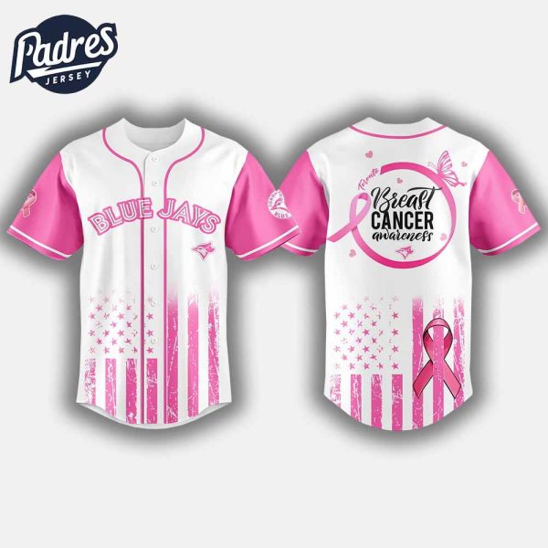 2025 Blue Jays x Breast Cancer Awareness Game Night Baseball Jersey 1