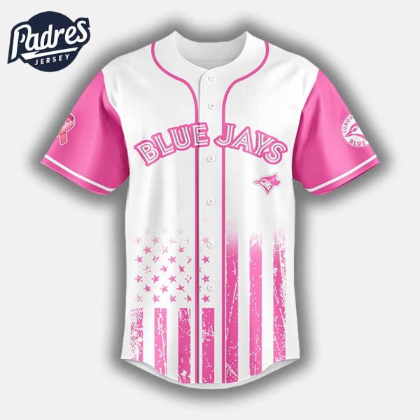 2025 Blue Jays x Breast Cancer Awareness Game Night Baseball Jersey 2