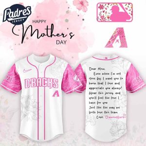 Arizona Diamondbacks MLB x Happy Mothers Day Baseball Jersey
