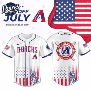 Arizona Diamondbacks Special Independence Day 2025 Baseball Jersey
