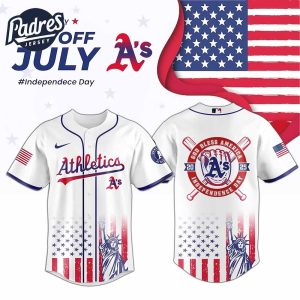 Athletics Special Independence Day 2025 Baseball Jersey