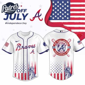Atlanta Braves Special Independence Day 2025 Baseball Jersey